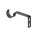 Ivilon Fixed Brackets for Curtain Rods - for 1 or 1 1/8 Inch Rods. Set of 2 - Oil Rubbed Bronze