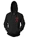 Ripple Junction Death Row Records Adult Unisex Red Black Death Row Logo Pull Over Hoodie 3XL Black