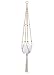 Mkono Macrame Plant Hanger Long Hanging Planter 50 Inch (Fit Large Pot Up to 9 Inch) Indoor Outdoor Ceiling Plant Holder Basket Boho Home Decor