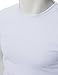 Doublju Mens Crew Neck T-shirts Short Sleeve WHITE (US-M)