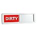 Nano Shield Dishwasher Magnet Clean Dirty Sign, 2021 New Design Decorative Dishwasheer Indicator Slidee Reminder with Sticky Tab Adhesion, Slide Signs Cool Kitchen Gadgets - White