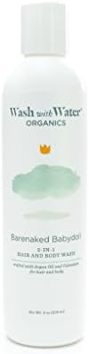 Wash with Water All Natural 2 in 1 Baby Shampoo + Body Wash - Barenaked Babydoll 8oz