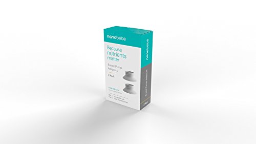 nanobebe 2-Pack Standard Neck Breast Pump Adaptor