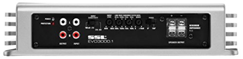Sound Storm EVO3000.1 EVO 3000 Watt, 1 Ohm Stable Class D Monoblock Car Amplifier with Remote Subwoofer Control
