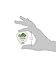 Dunlop 424R.88 Tortex® Wedge, White/Green, .88mm, 72/Bag