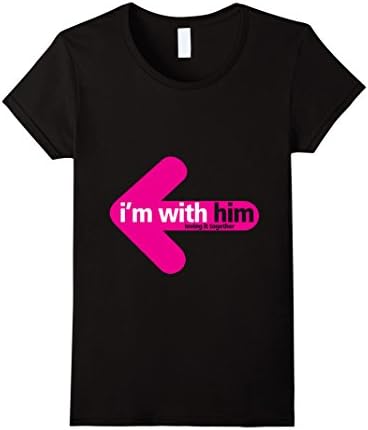 Women's I'm with him Small Black