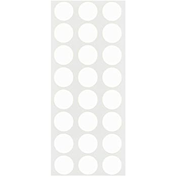 ChromaLabel 1/2 Inch Round Removable Color-Code Dot Stickers, 1200 Pack, White