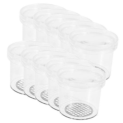 Homoyoyo 16pcs Insect Observation Cups with Magnifying Viewers for Boy Girl Plastic Feeding Cages for Nature Exploration and Science Learning Activities
