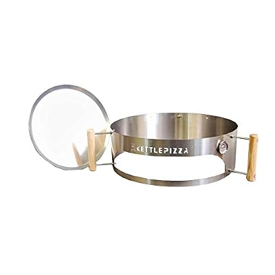 Deluxe Pizza Oven Kit with Aluminum Peel for Kettle Grills