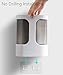 iHEBE Cup Dispenser for Water Dispenser, Paper Cup Holder for Water Cooler, Self Adhesive No Drilling Holes, Anti-Dust Cover, Fits 3-7.5oz Disposable Cups