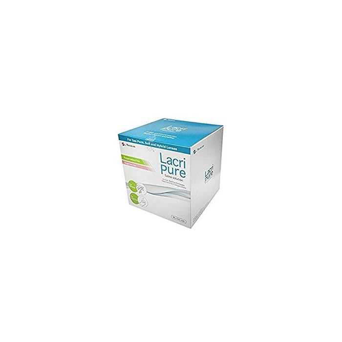 Menicon LacriPure Saline Contact Lens Solution, For Lens Rinse & Insertion, 98 Vials, 5ml