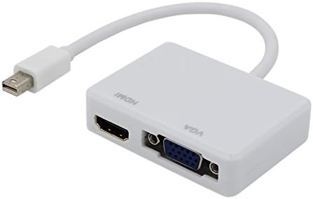 Camac 2 en 1 Thunderbolt puerto Mini DisplayPort a HDMI/VGA Cable ...