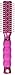 Conair Hair Brush with Nylon Bristle, Gel Grips, Round, Medium (Colors may vary)