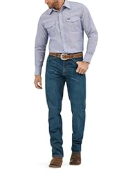 Wrangler mens Cowboy Cut Western Long Sleeve Snap