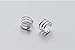 925 Sterling Silver Multi Circles Cuff Earrings for Women Teen Girls Cartilage Earrings FarryDream (Three Circle/pair)