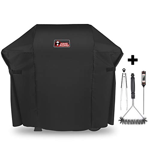 Kingkong 7138 Grill Cover Weber Spiritâ…¡200 Spirit 200 Series 2 Burners Grills, Includes Stainless Steel Brush Tongs Thermometer