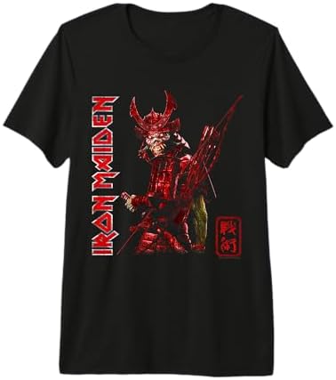 Amazon.com: Iron Maiden Senjutsu Samurai Logo Premium Tri-blend T