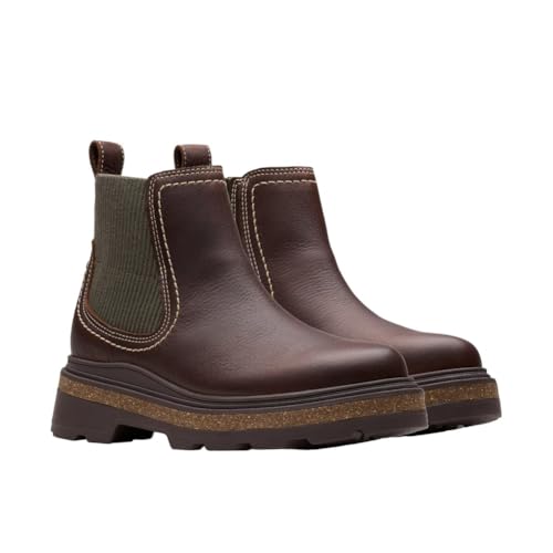 Clarks Women's Hencroft Step Waterproof Brown Leather Waterproof 11 Wide at Amazon