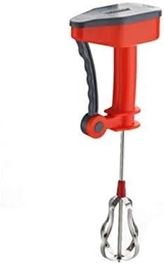 Aakruti Stainless Steel Power Free Hand Blender for Egg & Cream Beater, Milkshake, Lassi, Butter Milk Mixer Maker (Red)