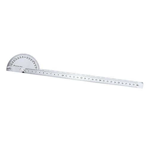 image for Baosity 0-180° Protractor Angle Finder Arm Measuring Ruler Stainless 