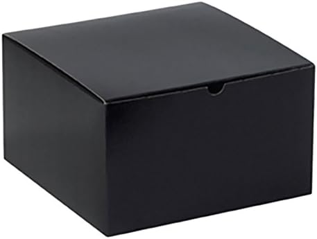 BridalSource GB101BK-1 10" X 6" black Gloss Cake Boxes