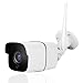 WiFi Camera Outdoor Wireless IP Security Camera with Night Vision up to 65ft Motion Detection Alarm/Recording, Support Max 64GB SD Card (External) AT-100BW