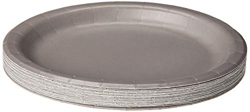 Creative Converting 339645 LUNCHEON PLATE, 7 in, 24 ct, Gray