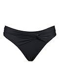 Hilor Women's Solid Color Twist Front Bikini Bottom Swimsuit Brief Goddness Hipster