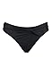 Hilor Women's Solid Color Twist Front Bikini Bottom Swimsuit Brief Goddness Hipster
