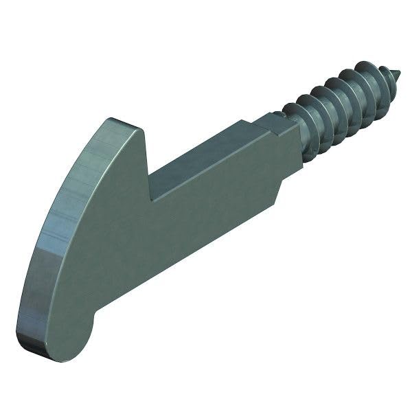 Mentonnet à vis - acier - épaisseur 4 mm