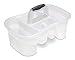 4SGM 9 3/8-inch Sterilite Bath Caddy with 5 Compartments, Large, Clear, Multi