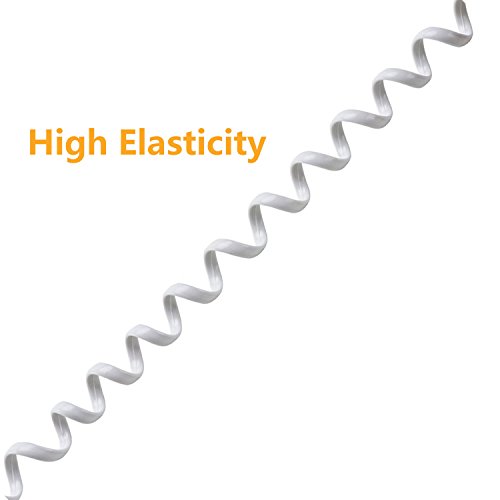 image for Telephone Phone Handset Cable Cord,Uvital Coiled Length 1.2 to 10 Feet