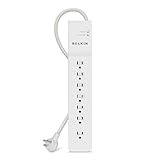 Belkin 7-Outlet Commercial Power Strip Surge Protector with 7-Foot Power Cord, 750 Joules (BE107000-07-CM)