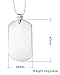 Mealguet Jewelry Stainless Steel Personalized Dog Tag Necklace Dogtag Pendant for him, 24