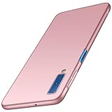 Kqimi Compatible for Samsung Galaxy A7 Case,[Ultra Thin Fit][Minimalist Hard PC Cover] Cover for Samsung Galaxy A7(6.0 inch) 2018 (Rose Gold)