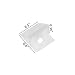 50pcs White Color Plastic Furniture Chest Drawer Bottom Repair Fixing Mend Mending Wedges with Screws