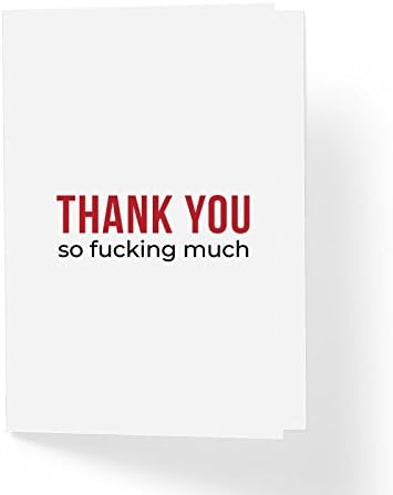 Amazon Com Funny Adult Thank You Card Thank You So Fukc Ng Much 5 X7 Blank Inside With Envelope Just Because Love And Friendship Cards Pack Of 1 Health Personal Care