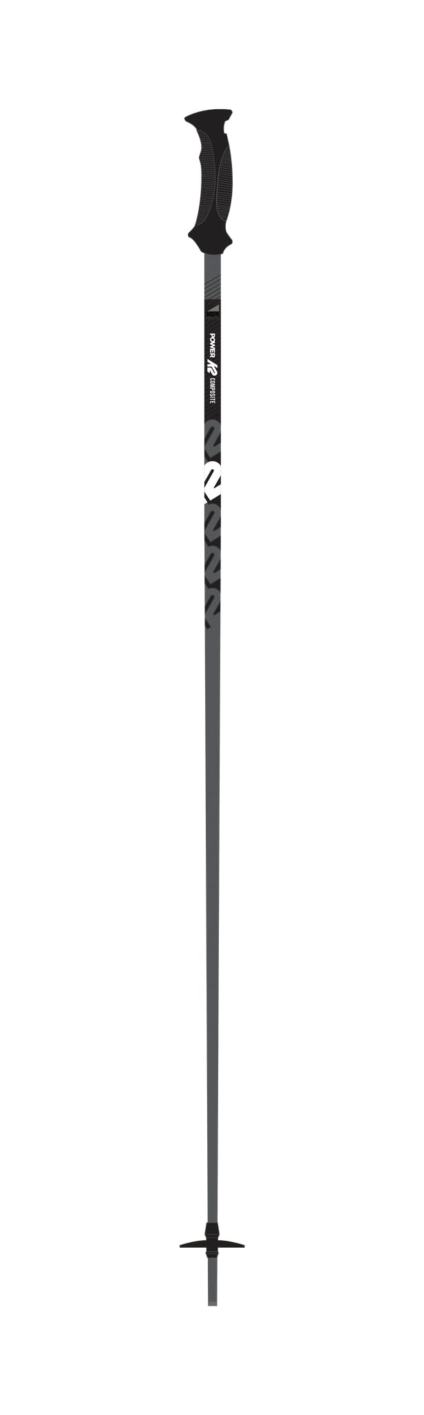 K2 Skis Power Composite Men's Ski Poles 130 cm Gunmetal-10D3002.1.2.130 Gunmetal 130