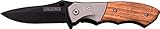 TAC Force TF-468 Series Gentleman's Assisted Opening Folding Knife, Pakkawood Handle, 4-Inch Closed