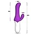 XUANAI Heating vibrator viberate toy ,7 Speed Automatic Heating clitoral vibrators Strong vibration,Bathroom, bedrooroof, hotel, bar Flifting, car, Adult Toy for Couples, Men and Women (purple)
