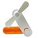 GREENIC Handheld Fan, Rechargeable Personal Fan for Home, Office and Travel, 2 Speeds Pocket Fan Orange