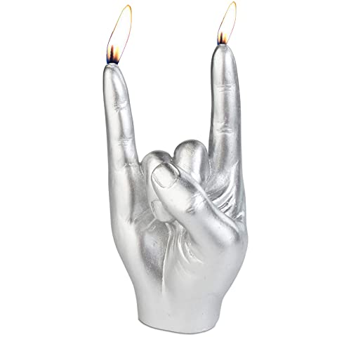 Gute Rock & Roll Hand Candle, Sign of The Horns Hand Gesture Candle