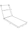 Pillow Perfect Fresco Solid Indoor/Outdoor Patio Chaise Lounge Cushion Plush Fiber Fill, Weather and Fade Resistant, 72.5