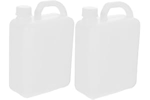BUGUUYO Plastic Water Jugs 1L Storage Containers Handles Empty Milk Jugs for Juice