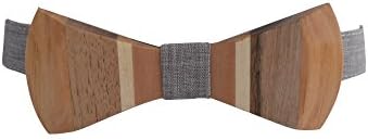 Unique - Wooden Bow Tie - for Men - Limited Ed. -Walnut &amp; Cherry wood