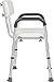 Casiva Premium Shower Chair with Arms - Strong, Secure Bathtub Chair & Shower Bench with Non-Slip Feet & Padded Arms