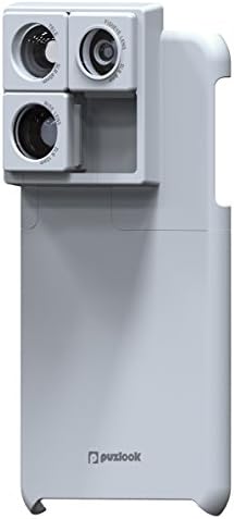 Puzlook Stylish iPhone6 Plus Camera Case with 3-in-1 SLR Multi-lens. [White]