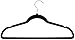 Popular Design Products 30 pc Premium Quality Black Velvet Hangers - Space Saving Thin Profile, Non-Slip Padded with Notched Shoulders for Dresses and Blouses - Strong Enough for Coats and Pants