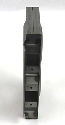 Gate Lockbox Double Hole Weldable Steel 7 3/8" x 4 7/16" x 1" Unpainted