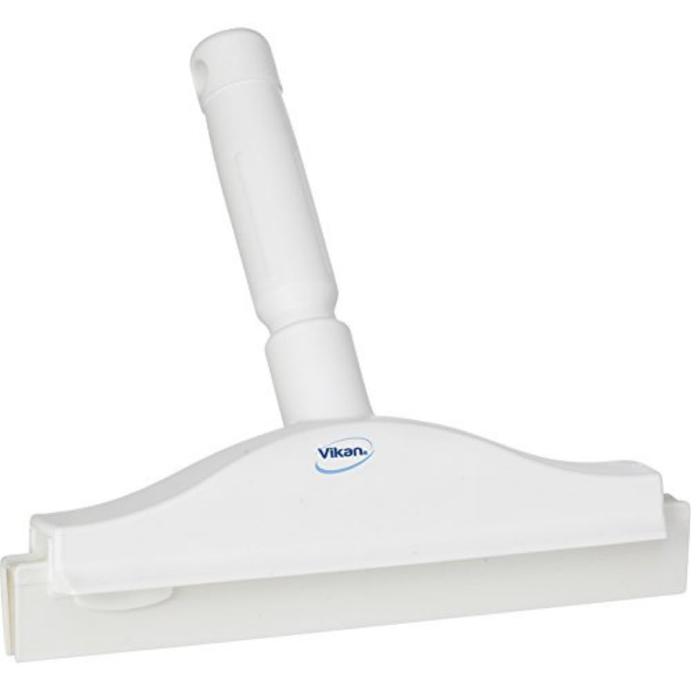 Vikan, White Squeegee,Ultra Hygiene,Dbl Blade,Hand,10", 7711